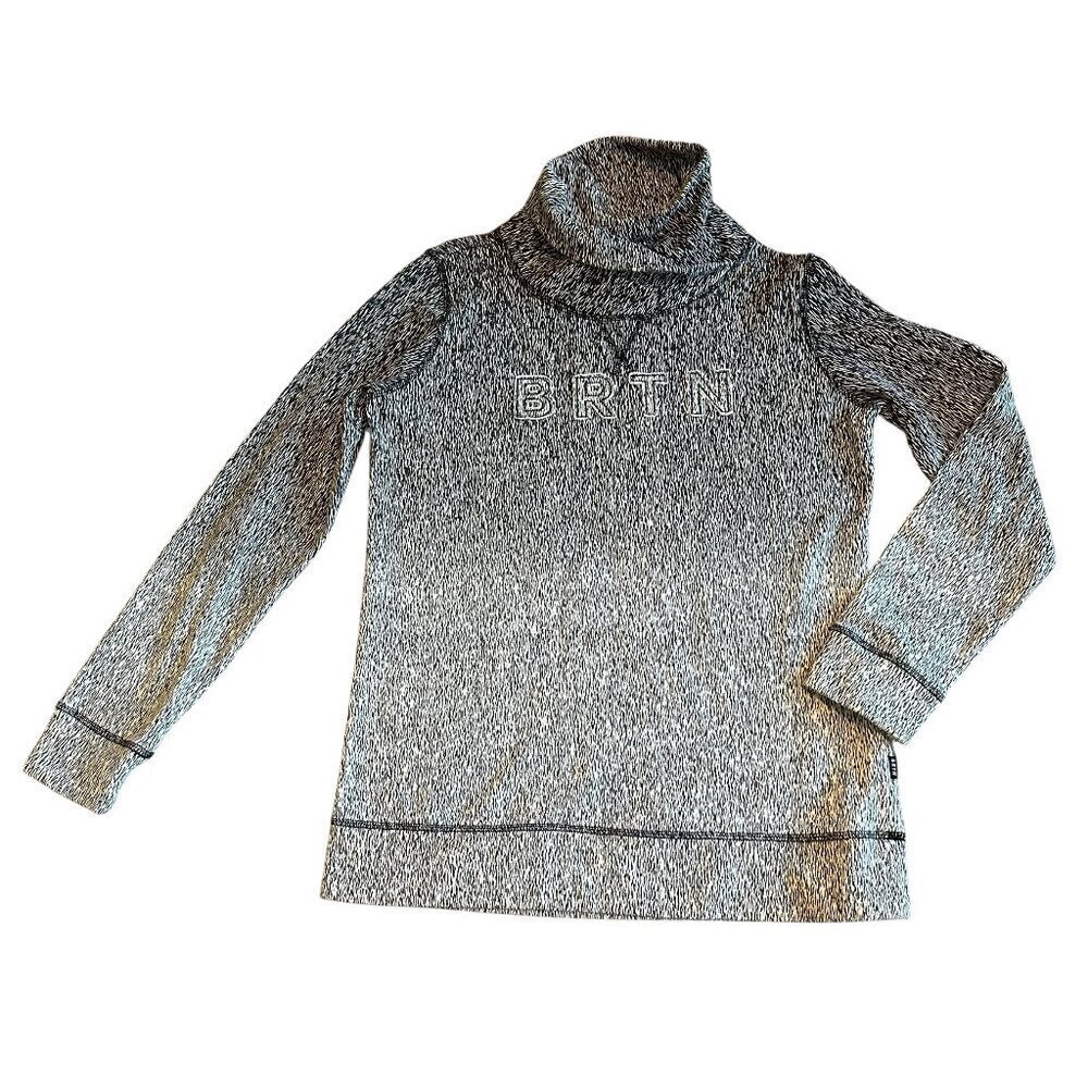 Burton BRTN Josie Mock Neck Sweater Pullover Cotton Blend Size Medium Women's